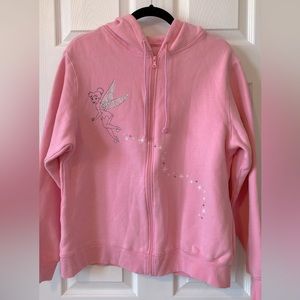 Disney Tinkerbell Zip-Up Hooded Sweatshirt